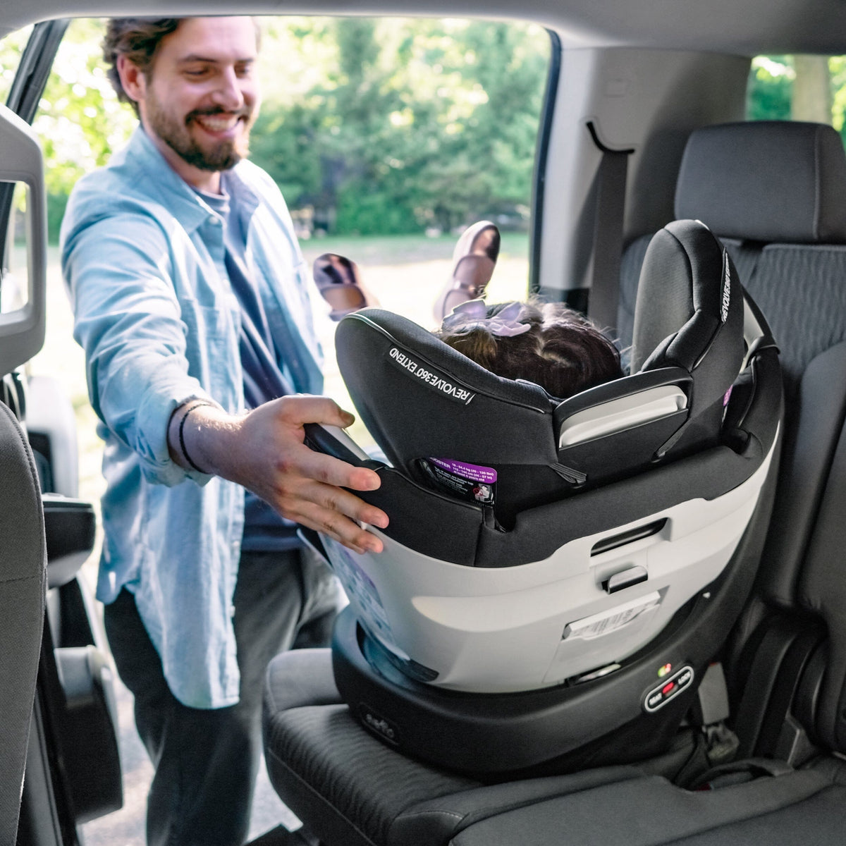 Evenflo Revolve360 Extend All-in-One Rotational Car Seat with SensorSafe