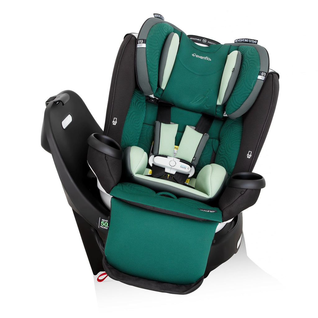 Revolve360 Extend All-in-One Rotational Car Seat - Green & Gentle Fabric