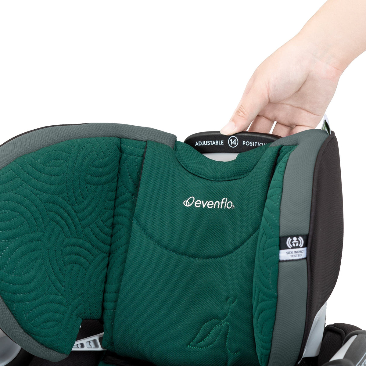 Revolve360 Extend All-in-One Rotational Car Seat - Green & Gentle Fabric