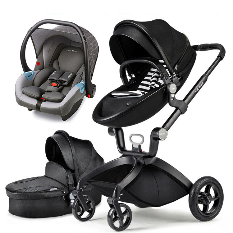 3 In 1 Baby Stroller Two-way Shock Baby Trolley