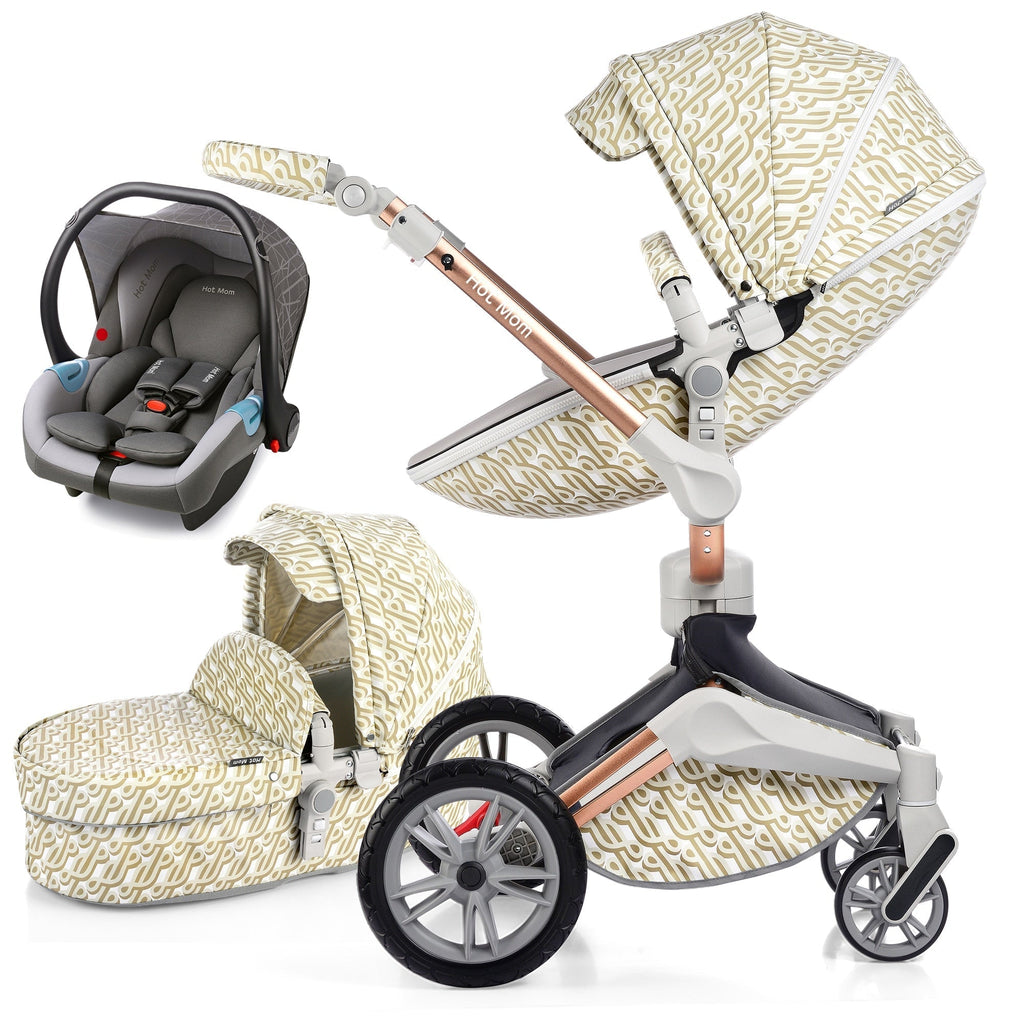3 In 1 Baby Stroller Two-way Shock Baby Trolley
