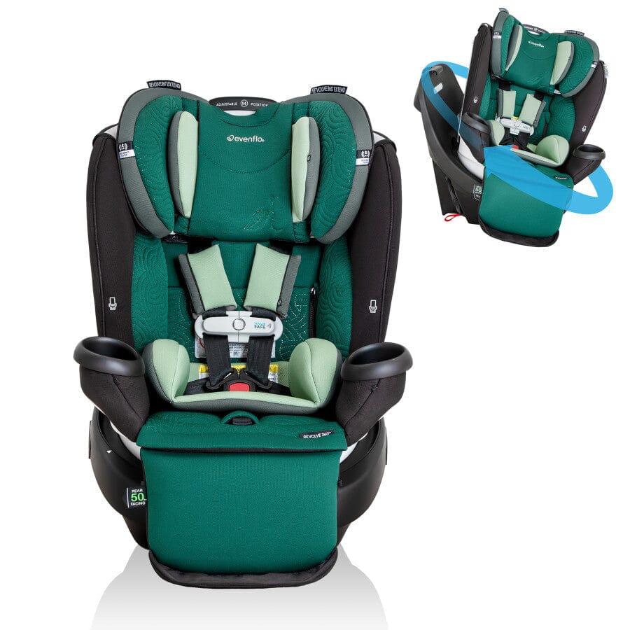 Revolve360 Extend All-in-One Rotational Car Seat - Green & Gentle Fabric